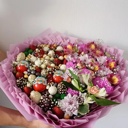 Букет сердце