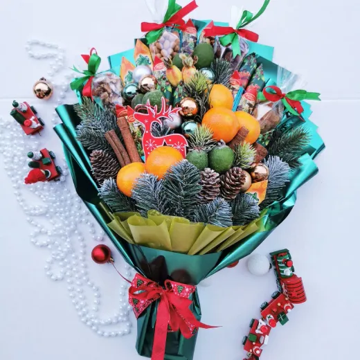 Букет в стиле советского нового года