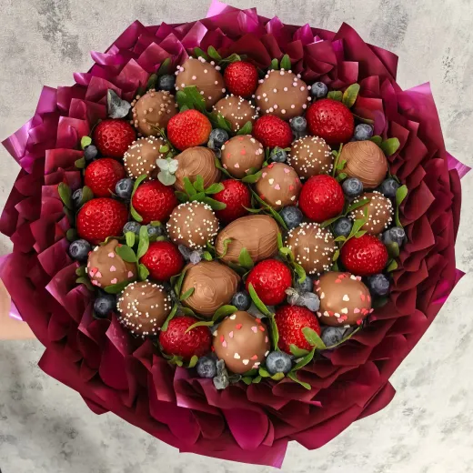 Букет Клубничный рай