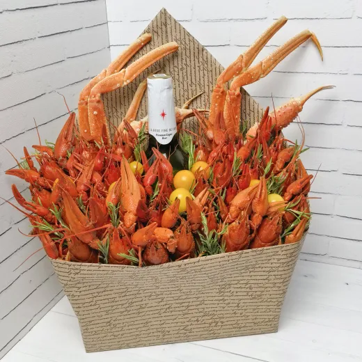 Конверт с раками и клешнями